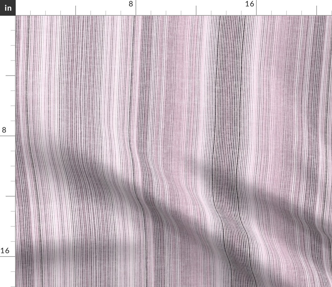 Grasscloth- Harry's Stripes - Lilac/Gray Linen 