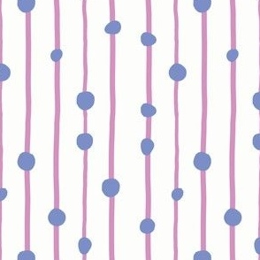 Dotted Stripes - blue, purple, white - blender