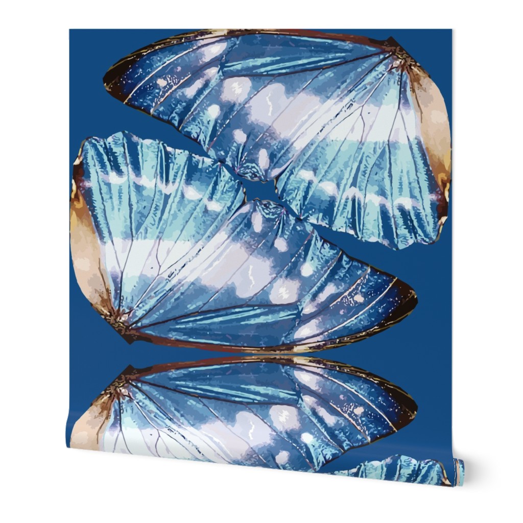 Blue Monarch Butterfly Wings