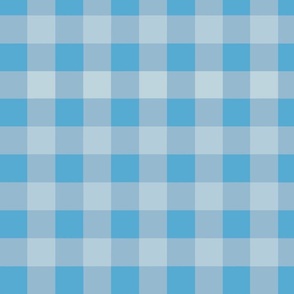 Pantone Ultra Steady Teal Blue and Light Blue Checks