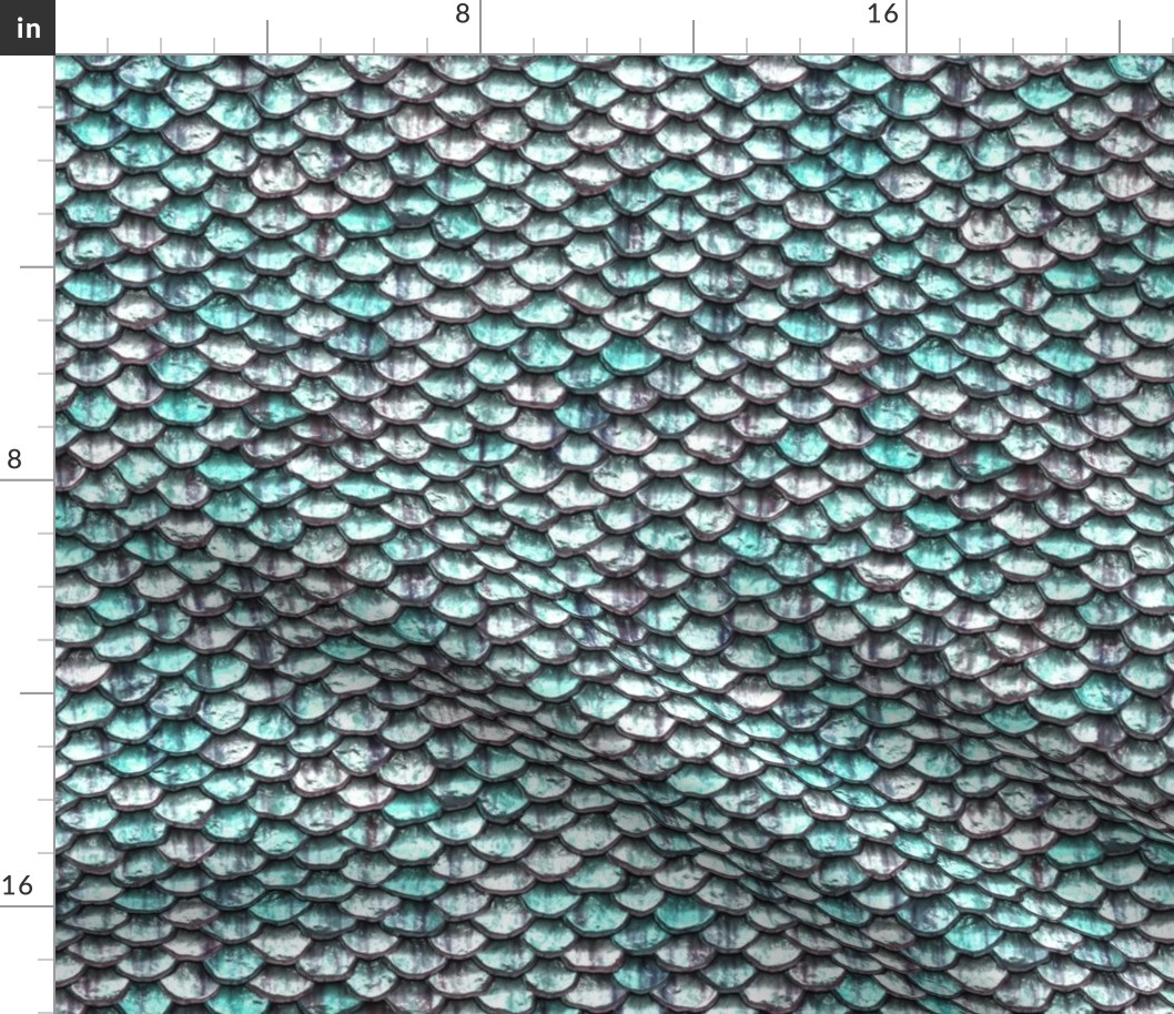 Mermaid Scales - Aqua