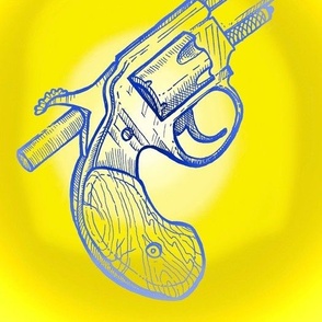 Glue Guns In Lemon & Periwinkle