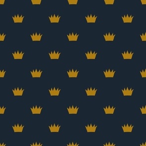 Crown of Royalty on Midnight Navy