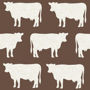 walnut + latte cows