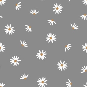 Ditsy Daisies - Grey