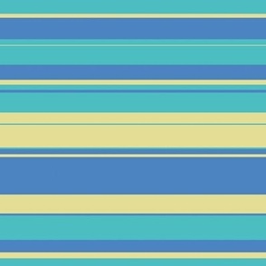 Lines and stripes: green, blue, yellow triadic palette