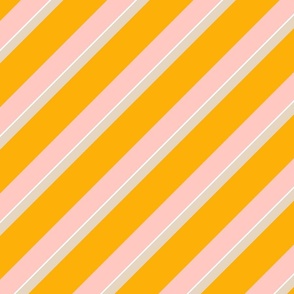 yellow and pink diagonal stripes