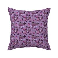 PLGN2 - Polygon Jungle  in Taupe and Lavender with Magenta Accents - 4 inch repeat - seamless - non-directional