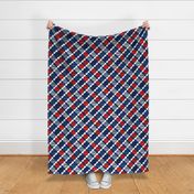 Patriotic Star Smiley Checker BG - Large Scale