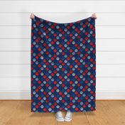 Patriotic Star Smiley Blue BG - Large Scale