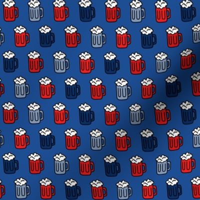 Red White Blue Patriotic Beer Blue BG - XS Scale