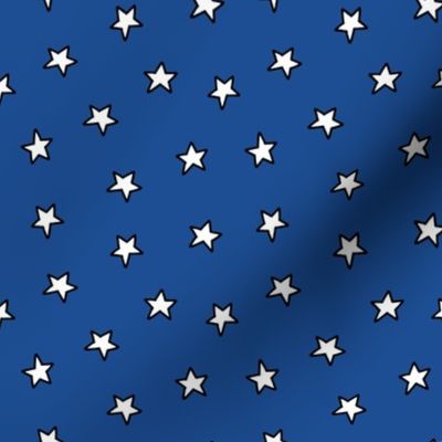 Patriotic Stars Blue Background - Large Scale