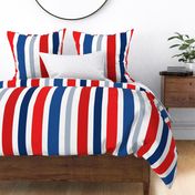 Red White Blue Patriotic Stripes Rotated - XL Scale