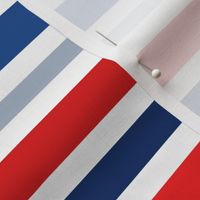 Red White Blue Patriotic Stripes - Small Scale