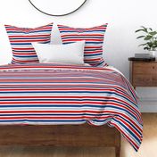 Red White Blue Patriotic Stripes - Small Scale