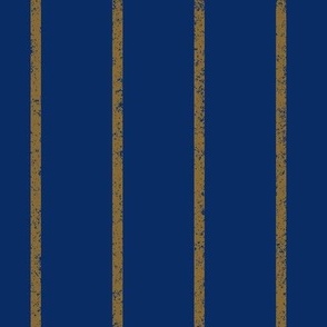 BHMN3 - Medium Brown Pinstripes, Drawn with Digital Chalk,  on Dark Blue Ground - 1/4 inch pinstripes