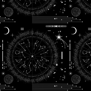 Universe lunar calendar #1 Black 
