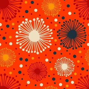2766 C Large - abstract shapes / fireworks