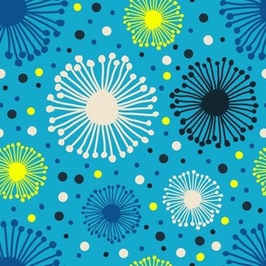 2766 B Medium - abstract shapes / fireworks