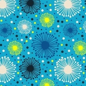 2766 B Small - abstract shapes / fireworks