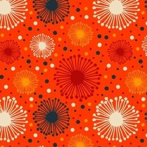 2766 C Small - abstract shapes / fireworks