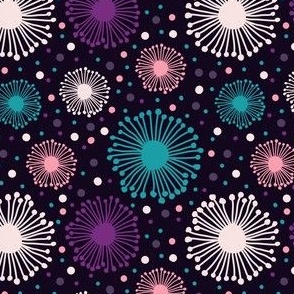 2766 E Small - abstract shapes / fireworks