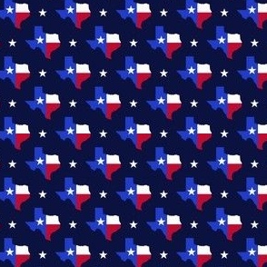 Small Scale Texas Flag Midnight Blue Small Scale 4-inch repeat