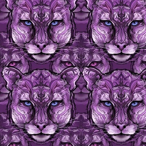 Purple leopard eyes