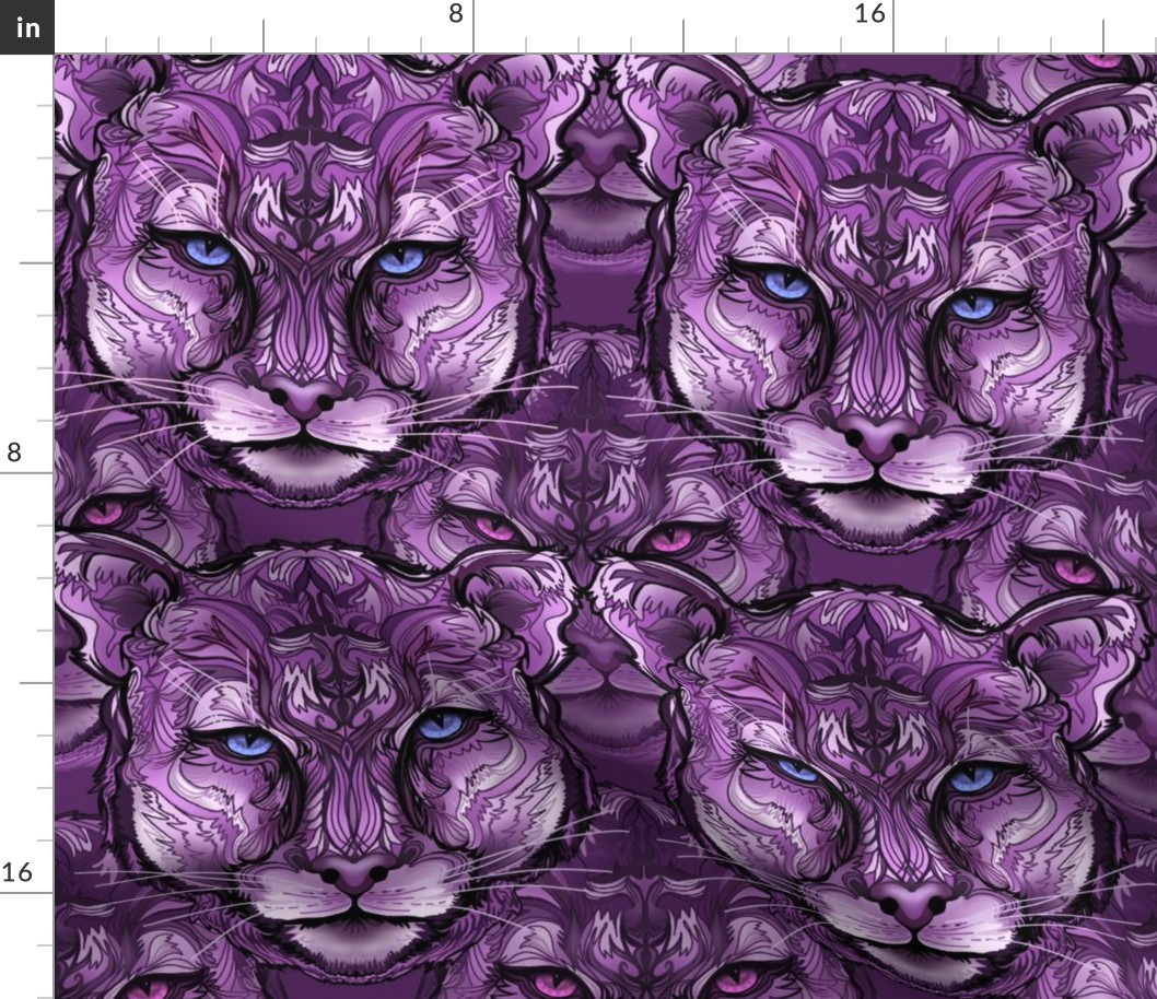 Purple leopard eyes