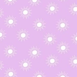 Summer Sunburst in purple and White - 4x4 in