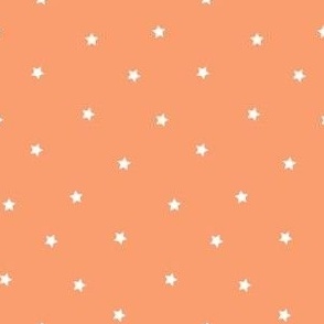 Starry Summer Night Mini-Print in Orange - 3x3 in