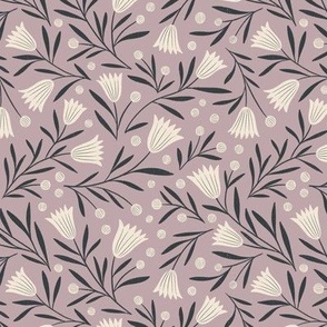 Tulips_and_Leaves_Lavender MED 6x6