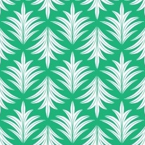 Desert Blooms: Playful Floral Cactus Plants Pattern in green - 2 x 2 in