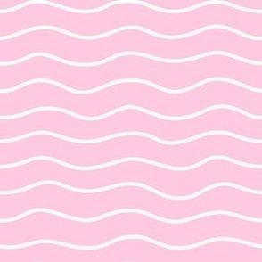 Pink Waves Relaxing Ocean - 6 x 6 in