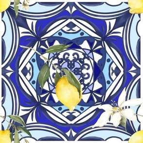 Summer ,Sicilian tiles ,azulejo art