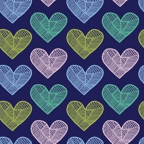 Heart Pattern Wallpaper Background for iPhone {Pastel Rainbow