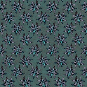 Double Star Mandala - Geometric Mandalas in Teal