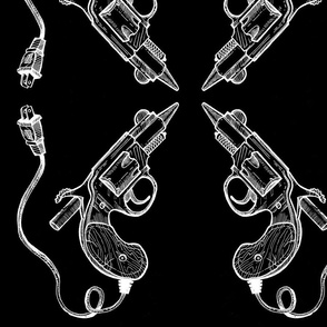 Glue Gun Revolver in Black