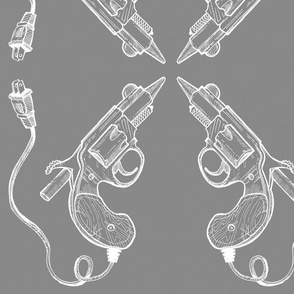 Glue Gun Revolver in Gray
