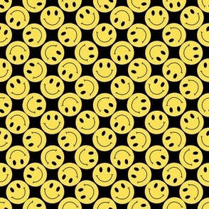 yellow smile jumble black