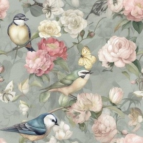#106 Rose Blossoms Blue Jays 