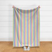 Pattern Clash - Bright Pastel Rainbow Polka Dot Gingham Washi Stripes - extra small