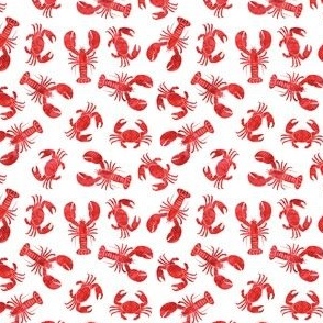 (small scale) lobsters and crabs (dark red) C23