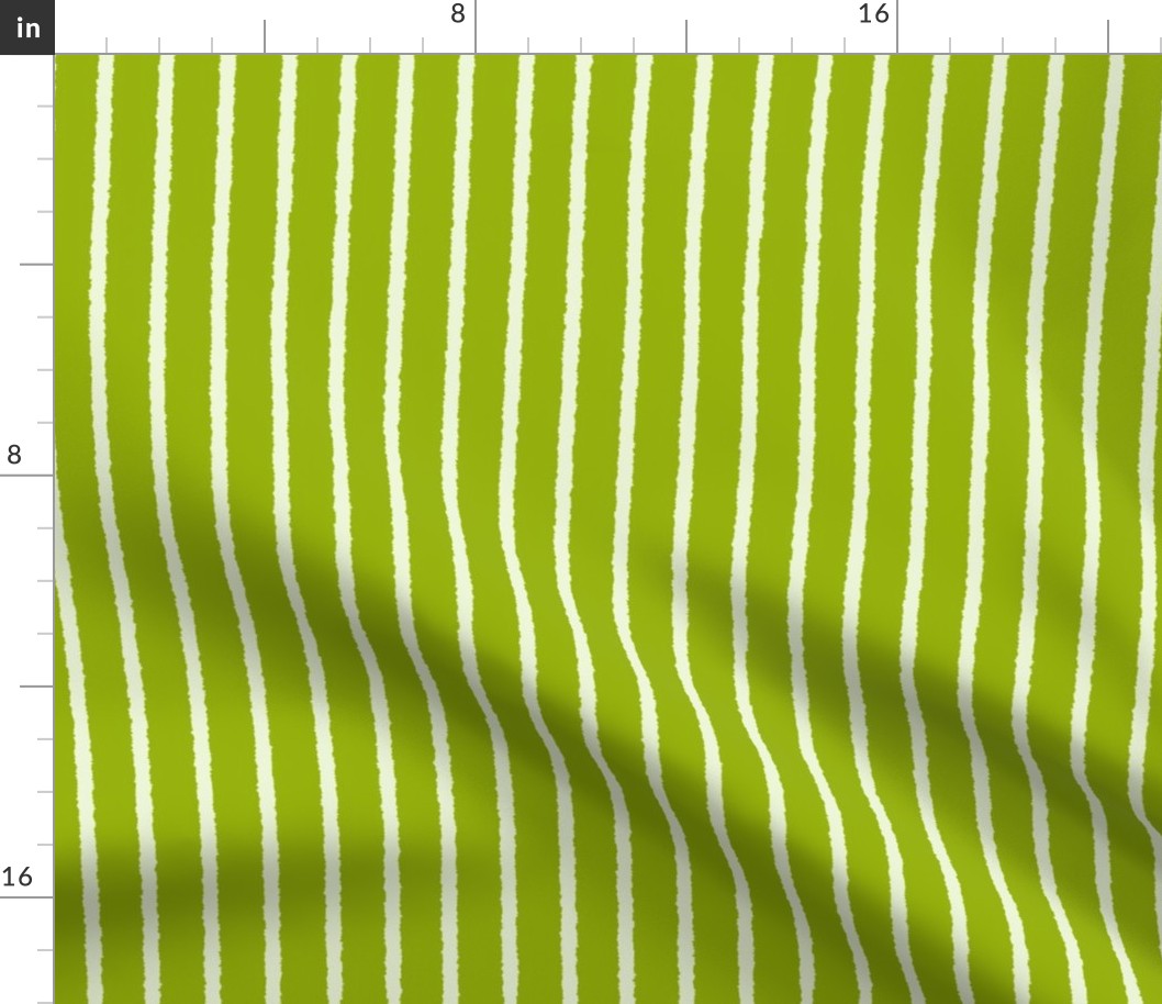 Watermelon stripes light on med green 8x8