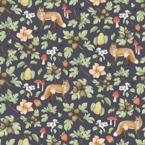Harvest Time Collection Hero Foxes and Floral