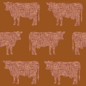 tawny + japonica cows