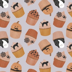 Spooky Cupcakes-LAVENDER-5x5 MEDIUM