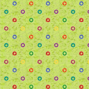 primary dots on green