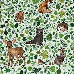 Woodland Animal Friends (large scale)   