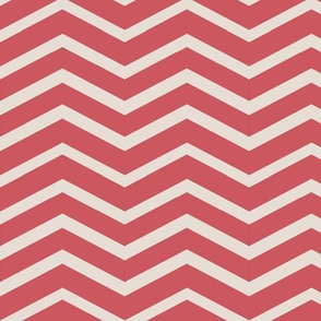 Indian Palace Color Coordinating Fabric/wallpaper - chevron - red and beige